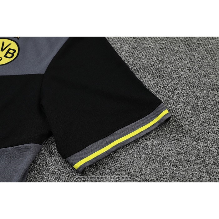 Polo Borussia Dortmund 2022-2023 Grey and Black